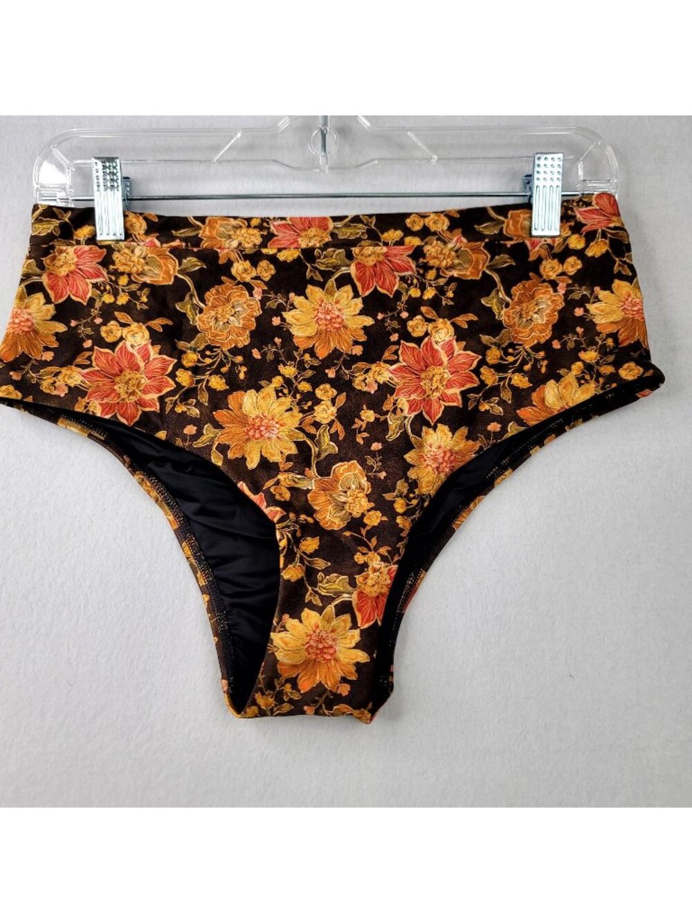 Minkpink L Emilia High Waisted Bikini Bottoms Vintage Floral Print Swim Beach